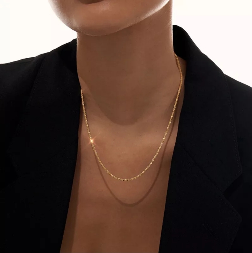 **Gold Chain Punk Choker Snake Link Necklace